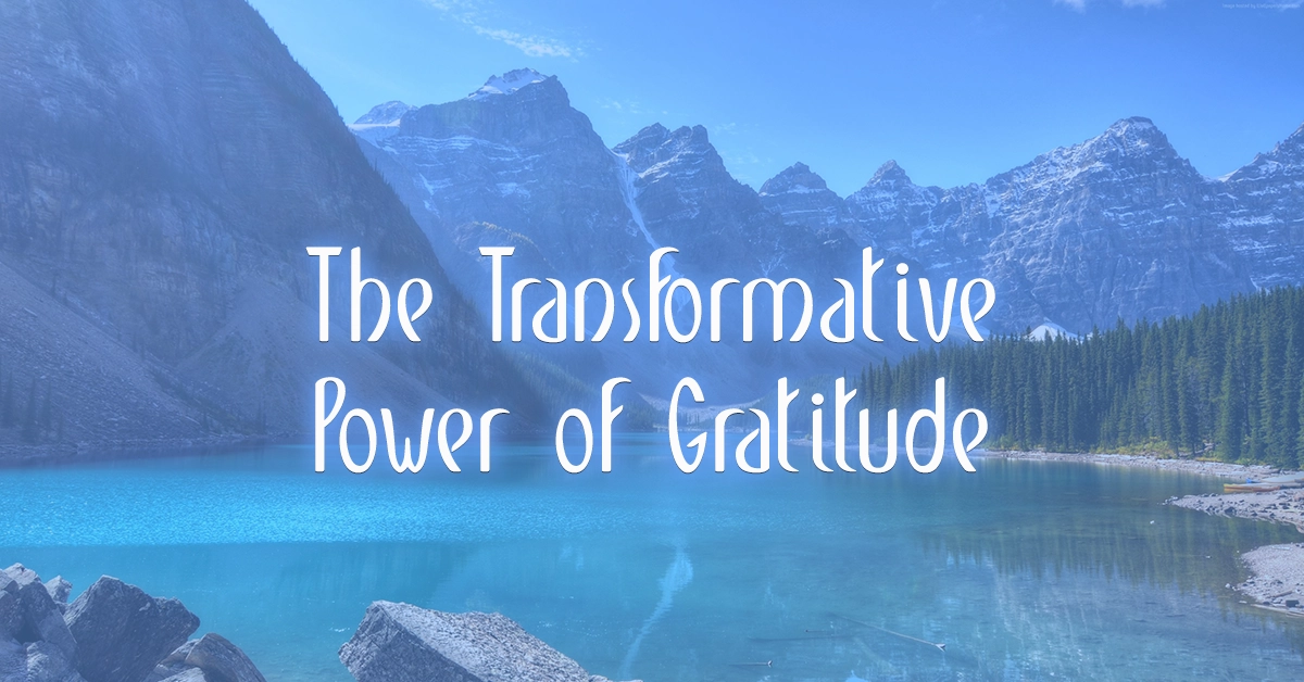 The Power of Gratitude and Meditation